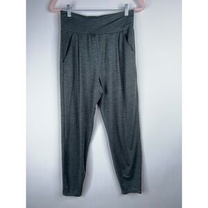 Vuori Lux At Ease Harem Pant Gray Lounge Athleisure Pockets High Rise Crop Small